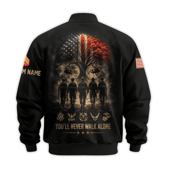 Premium Custom USMC Bomber Jacket VPVC811063, Waterproof Windbreaker Coat, Marine Veteran Gift, Veterans Day Gift.