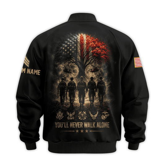 Premium Custom Vietnam Veteran Bomber Jacket VPVC811066, Waterproof Windbreaker Coat, Vietnam Veteran Gift, Veterans Day Gift.