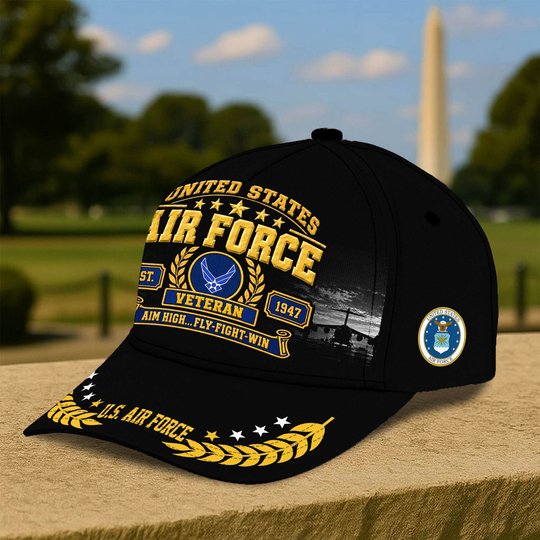 Premium US Veterans Baseball Hats BTTN191021, Gifts For US Veterans, Gifts For Veterans Day, Father's Day.