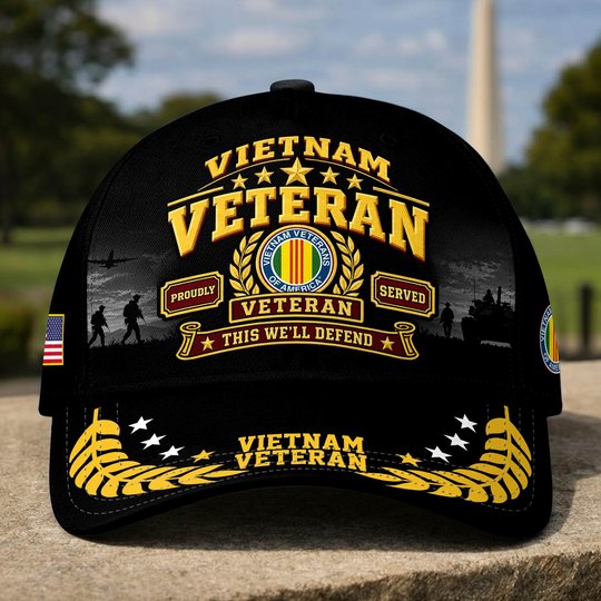 Premium US Veterans Baseball Hats BTTN191021, Gifts For US Veterans, Gifts For Veterans Day, Father's Day.