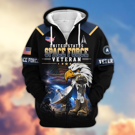 Premium US Veteran Zip Up Hoodie BTTN191022, Gifts For US Veterans, Gifts For Veterans Day.