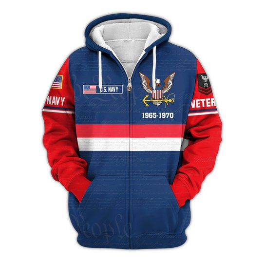 Premium Custom US Seabees Zip Up Hoodie VPVC609539, Gifts For Seabees Veteran, Gifts For Veterans Day.