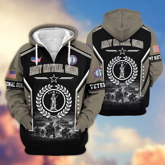 Premium US Veteran Zip Up Hoodie BTTN201021, Gifts For US Veterans, Gifts For Veterans Day.