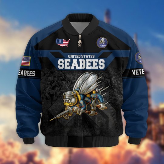 Premium US Veteran Bomber Jacket DPVC211001, Waterproof Windbreaker Coat, US Veteran Gift, Veterans Day Gift.