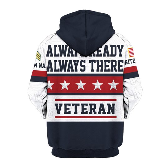 Premium Custom Army National Guard Zip Up Hoodie VPVC609598, Gifts For Army National Guard Veteran, Gifts For Veterans Day.