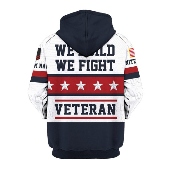 Premium Custom US Seabees Zip Up Hoodie VPVC609599, Gifts For Seabees Veteran, Gifts For Veterans Day.
