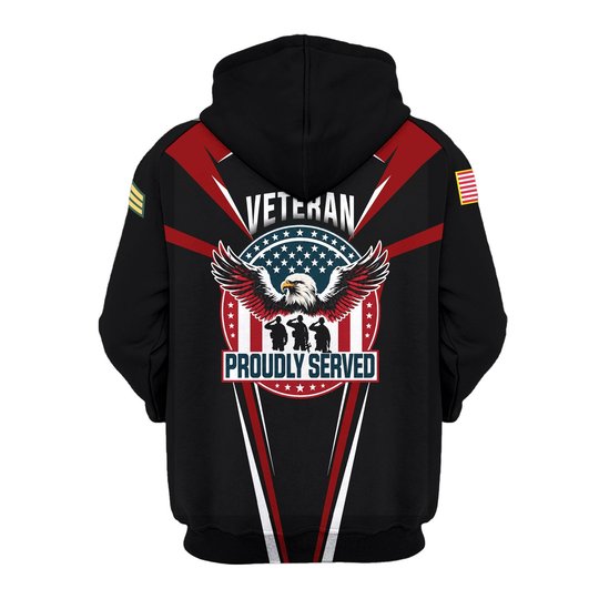 Premium Custom Vietnam Veteran Zip Up Hoodie VPVC609606, Gifts For Vietnam Veteran, Gifts For Veterans Day.