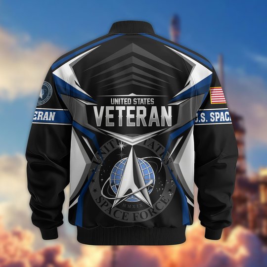Premium US Veteran Bomber Jacket CPHN221011, Waterproof Windbreaker Coat, US Veteran Gift, Veterans Day Gift.