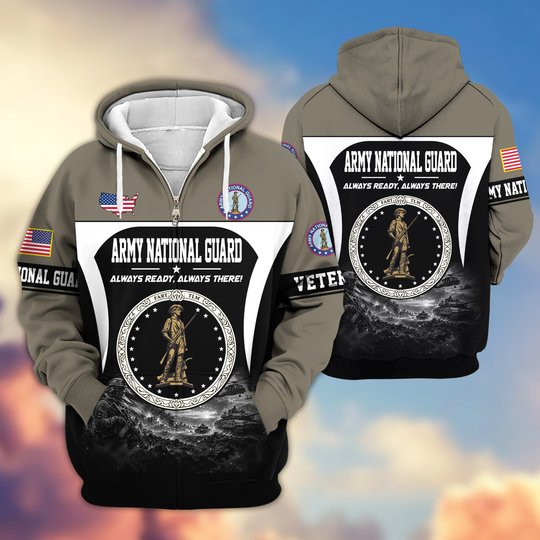 Premium US Veteran Zip Up Hoodie BTTN271022, Gifts For US Veterans, Gifts For Veterans Day.