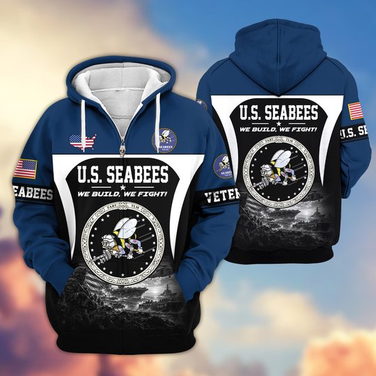 Premium US Veteran Zip Up Hoodie BTTN271022, Gifts For US Veterans, Gifts For Veterans Day.