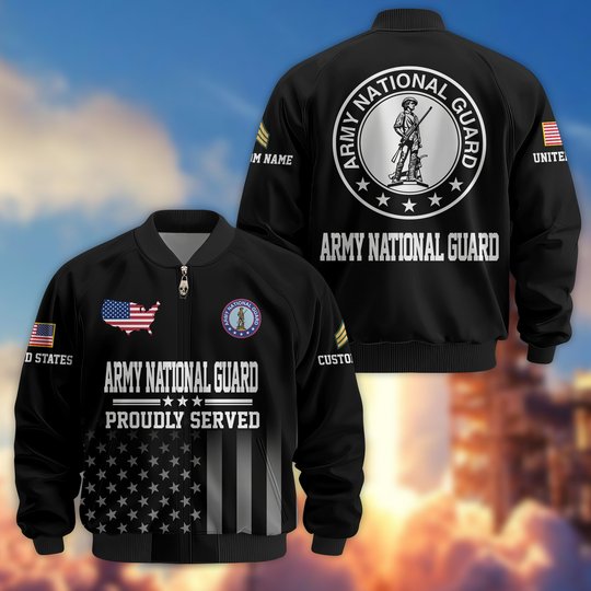 Premium Custom US Veteran Bomber Jacket DPVC281001, Waterproof Windbreaker Coat, US Veteran Gift, Veterans Day Gift.