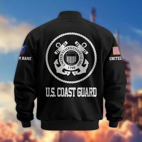 Premium Custom US Veteran Bomber Jacket DPVC281001, Waterproof Windbreaker Coat, US Veteran Gift, Veterans Day Gift.