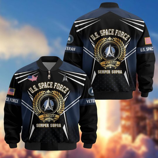 Premium US Veteran Bomber Jacket BTTN281021, Waterproof Windbreaker Coat, US Veteran Gift, Veterans Day Gift.