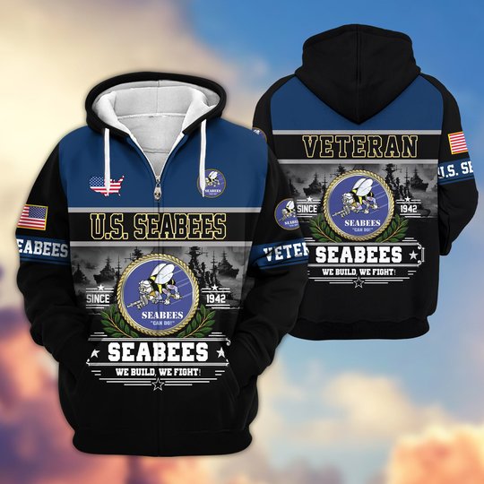 Premium US Veteran Zip Up Hoodie BTTN291021, Gifts For US Veterans, Gifts For Veterans Day.