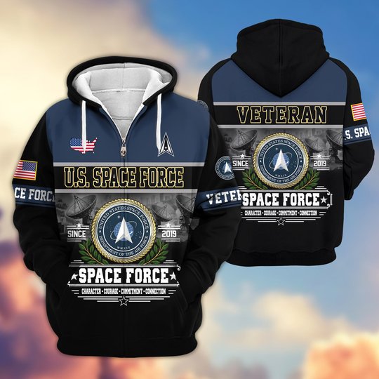 Premium US Veteran Zip Up Hoodie BTTN291021, Gifts For US Veterans, Gifts For Veterans Day.