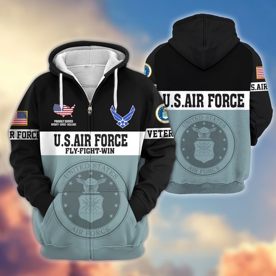 Premium US Veteran Zip Up Hoodie DPVC291001, Gifts For US Veterans, Gifts For Veterans Day.