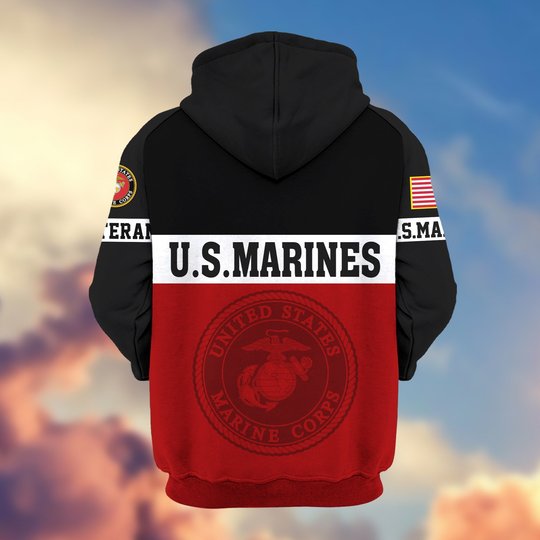 Premium US Veteran Zip Up Hoodie DPVC291001, Gifts For US Veterans, Gifts For Veterans Day.
