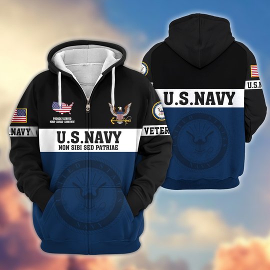 Premium US Veteran Zip Up Hoodie DPVC291001, Gifts For US Veterans, Gifts For Veterans Day.
