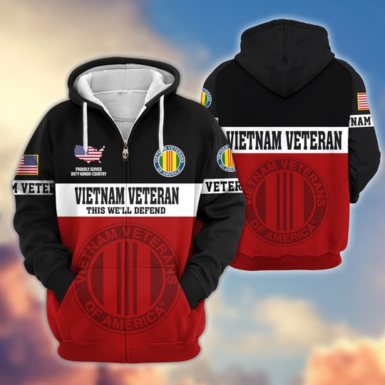 Premium US Veteran Zip Up Hoodie DPVC291001, Gifts For US Veterans, Gifts For Veterans Day.