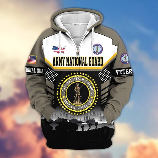 Premium US Veteran Zip Up Hoodie BTTN291022, Gifts For US Veterans, Gifts For Veterans Day.