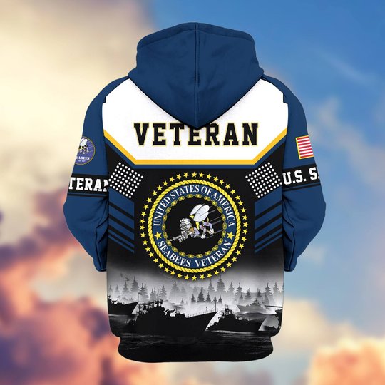 Premium US Veteran Zip Up Hoodie BTTN291022, Gifts For US Veterans, Gifts For Veterans Day.