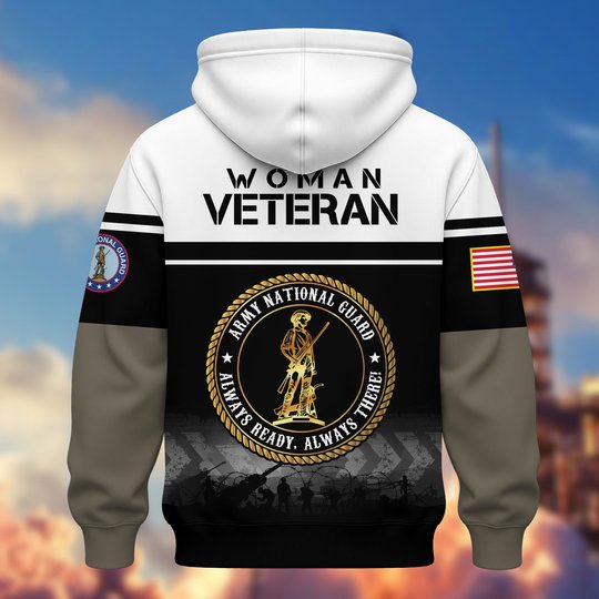 Premium US Woman Veteran Zip Up Hoodie DPVC301001, Gifts For US Woman Veterans, Gifts For Veterans Day.