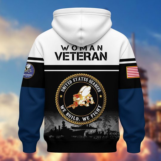 Premium US Woman Veteran Zip Up Hoodie DPVC301001, Gifts For US Woman Veterans, Gifts For Veterans Day.