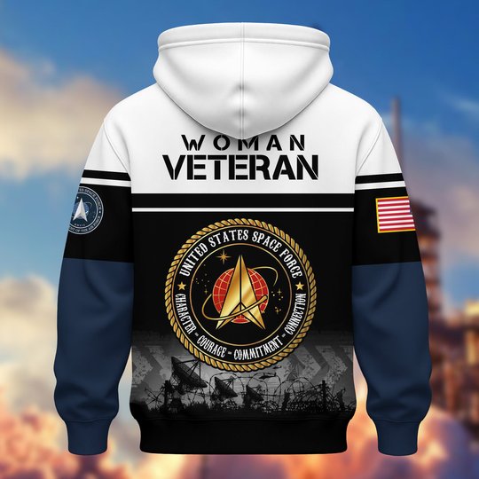 Premium US Woman Veteran Zip Up Hoodie DPVC301001, Gifts For US Woman Veterans, Gifts For Veterans Day.