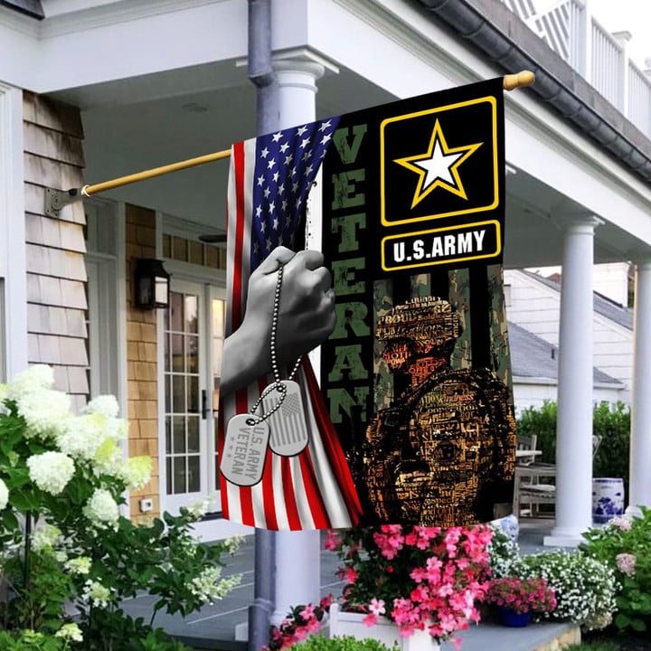 Proud To Be An American Veteran Flag PVC211003