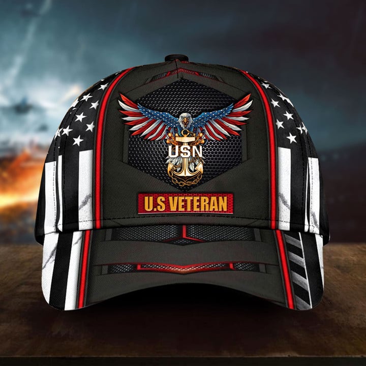 Premium U.S Veteran Cap 3D Multicolor