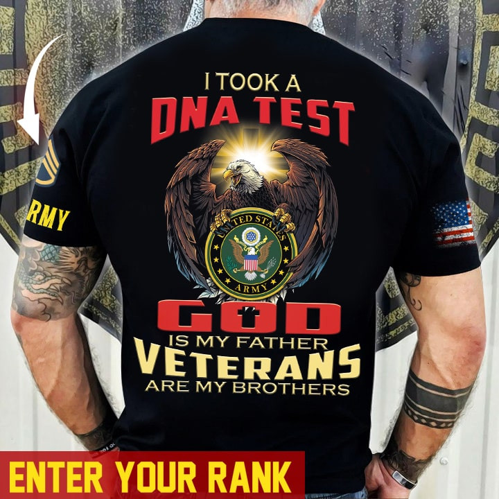 Premium Personalised U.S Multiple Service Veteran T-Shirt PVC260202