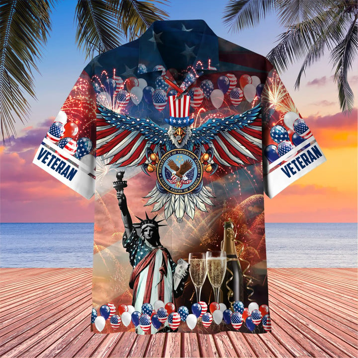 Premium Happy Independence Day U.S Veteran Hawaii Shirt PVC060601