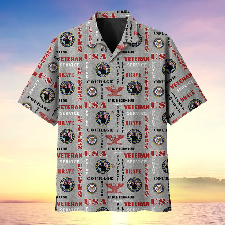 Freedom Honor Protect US Veteran Mutiservice Hawaii Shirt MH150606