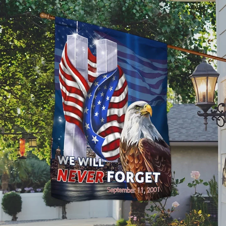 Premium Patriot Day September 11th We Will Never Forget Flag PVC130721