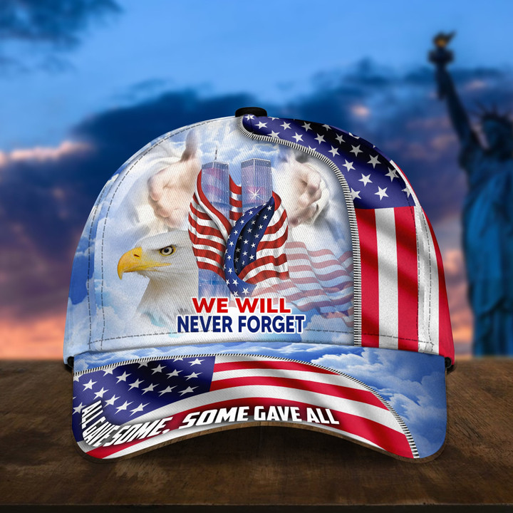 Premium We Will Never Forget U.S Veteran 3D Cap PVC110702