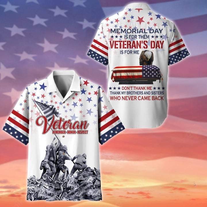 Premium Memorial Day Is For Them Polo And Hawaii Shirt NPVC060201