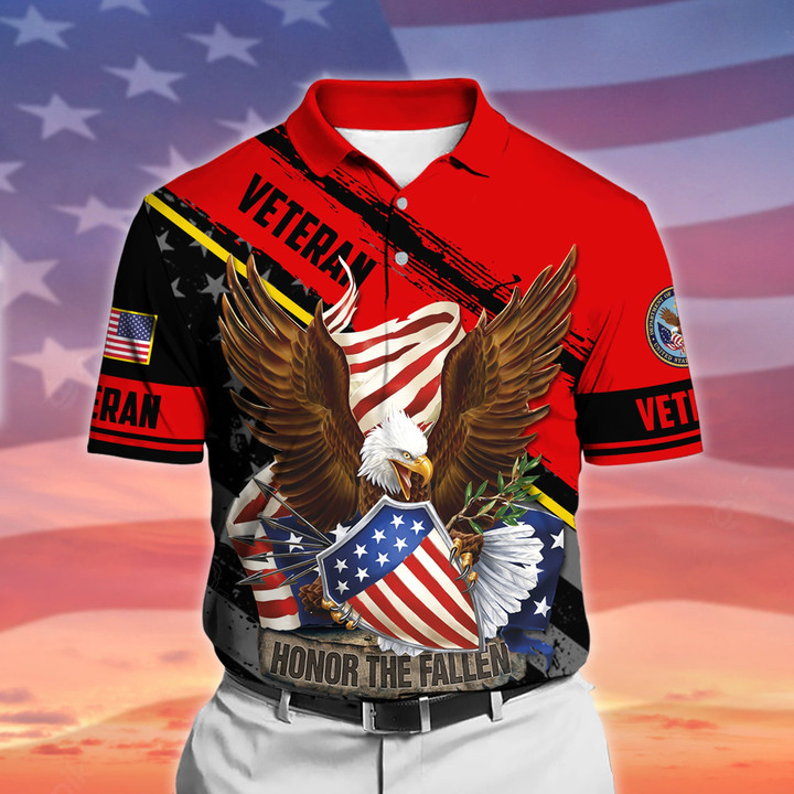 Premium Honor The Fallen US Veteran Polo And Hawaii Shirt NPVC091102