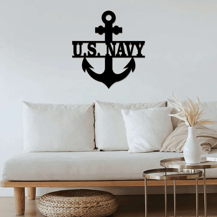 Premium Anchor US Navy Veteran Metal Sign PVC180824