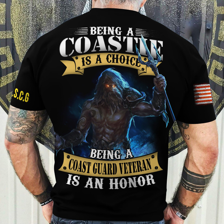 Premium Being A Coast Guard Veteran Is An Honor T-Shirt NPVC220510