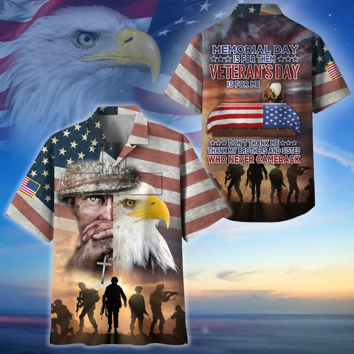 Premium Memorial Day Is For Them US Veteran Hawaii Shirt NPVC190502