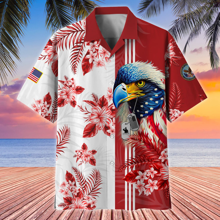 Premium Eagle US Veteran Hawaii Shirt NPVC150601