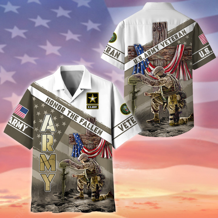 Premium Honor The Fallen US Veteran Hawaii Shirt NPVC290601