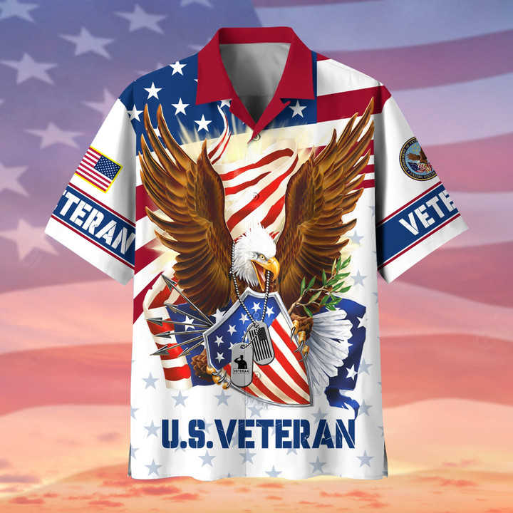 Premium Eagle US Veteran Hawaii Shirt APVC130702