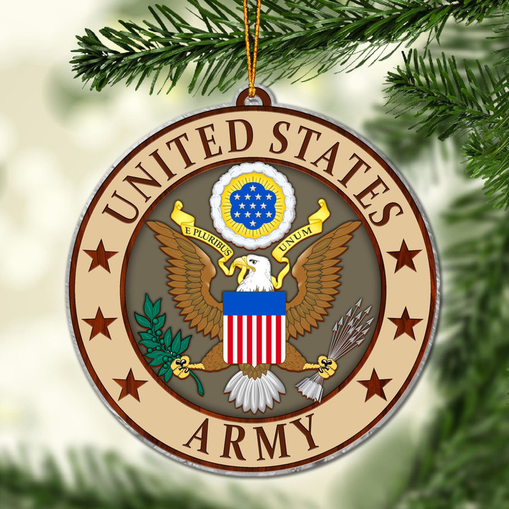 Premium Multiple US Military Services Veteran Ornament APVC250902