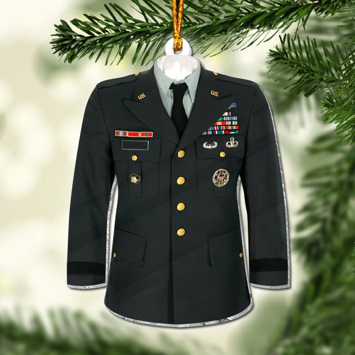 Premium Military Uniform US Veteran Ornament NPVC071001