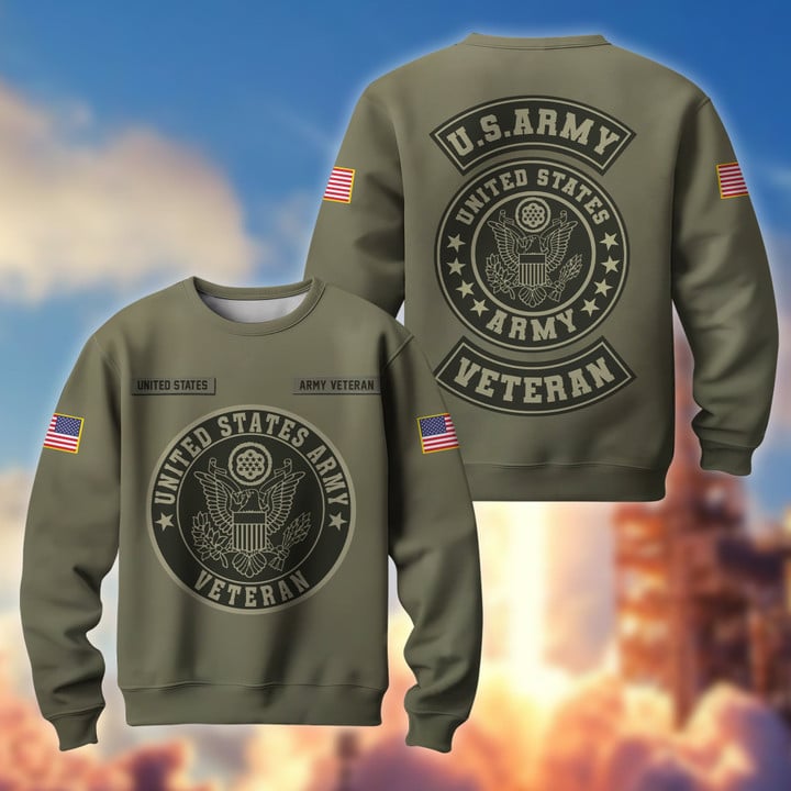 Premium Proudly Served US Veteran Sweatshirt APVC041201