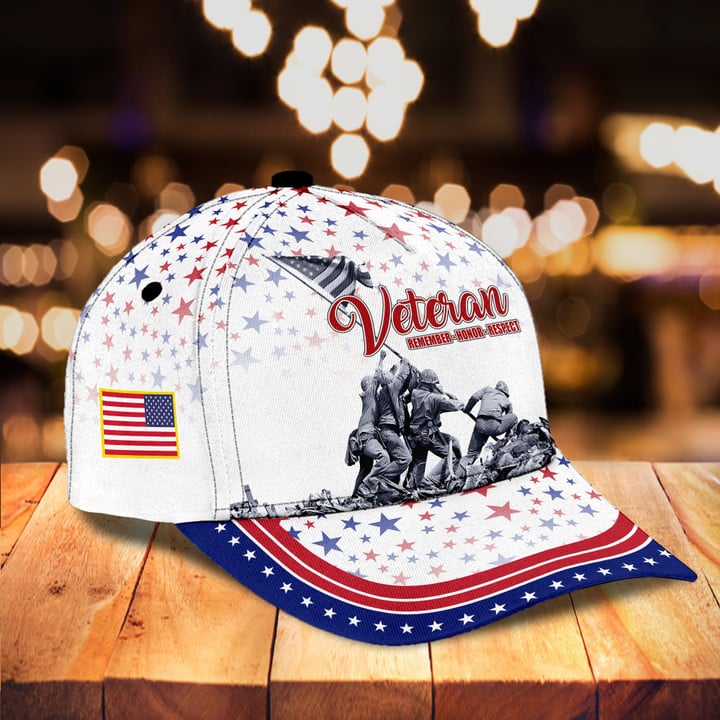Premium Veteran Honor-Remember-Respect US Veterans Cap NPVC150210