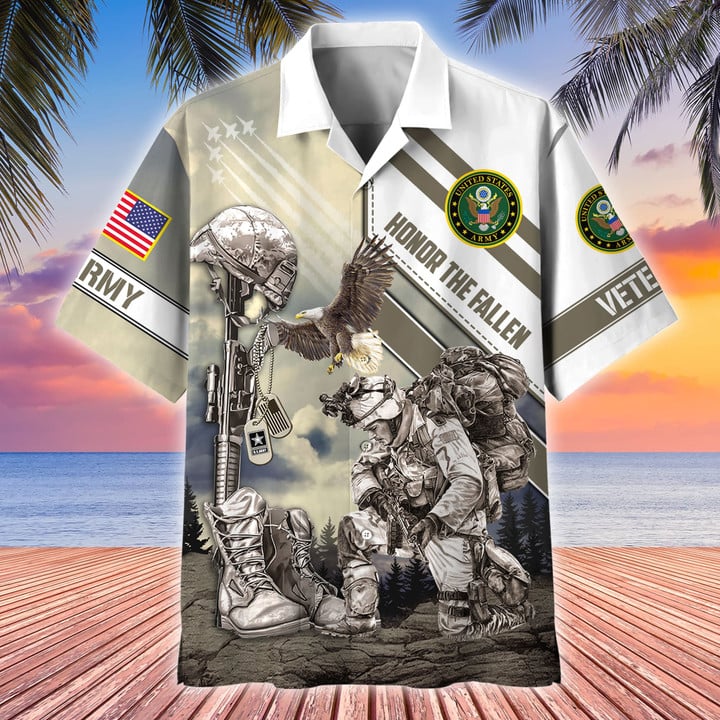 Premium Honor The Fallen US Veterans Hawaii Shirt APVC020401