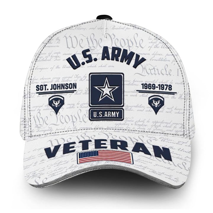Premium Custom US Army Cap VPVC000137, Gifts For Army Veteran, Best Gifts On Father's Day, Armed Forces Day, Independence Day, Veterans Day.