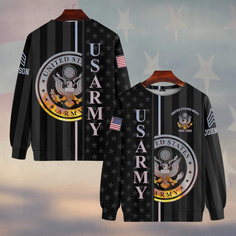 Premium Custom US Army Sweatshirt VPVC750051, Gifts For US Army Veteran ...